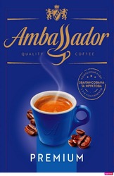 Заявка на торговельну марку № m202026483: ambassador; quality coffee; premium; композиція кави з 3-х континентів; збалансована та фруктова; indulgence in perfection