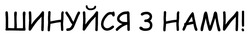 Заявка на торговельну марку № m202509462: шинуйся з нами!