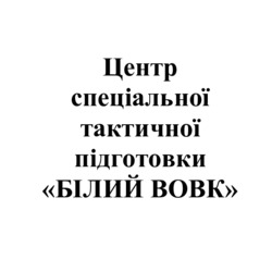 Заявка на торговельну марку № m202608182: центр спеціальної тактичної підготовки білий вовк