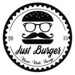 Свідоцтво торговельну марку № 217483 (заявка m201507317): just burger; 20 15; 2015; veni vidi.tasty