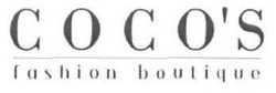 Заявка на торговельну марку № m201900235: coco's; cocos; fashion boutique