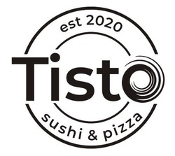 Заявка на торговельну марку № m202009895: tisto; sushi&pizza; est 2020