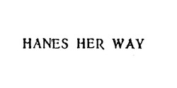 Свідоцтво торговельну марку № 2943 (заявка 121380/SU): hanes her way