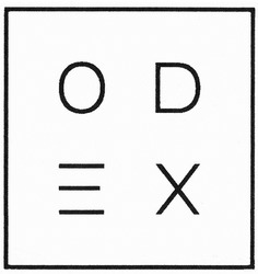 Заявка на торговельну марку № m201826837: odex; od ex; одех; оедх; ое дх; oedx; oe dx