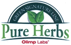 Заявка на торговельну марку № m201404924: pure herbs; olimp labs; green signature line