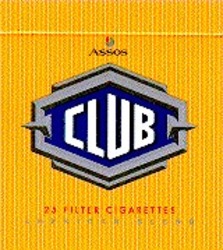 Заявка на торговельну марку № 97103298: 1 assos club 25 filter cigarettes american blend
