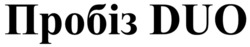 Заявка на торговельну марку № m202523454: пробіз duo