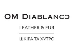 Свідоцтво торговельну марку № 335968 (заявка m202018098): leather&fur; om diablanco; шкіра та хутро