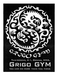 Заявка на торговельну марку № m201600675: grigo gym; thai-boxing, k-1, boxing,mma; you can do more than you think