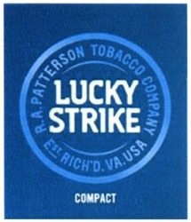 Свідоцтво торговельну марку № 226910 (заявка m201523436): lucky strike; compact; r.a.patterson tobacco company; ra; est rich'd.va.usa; richd