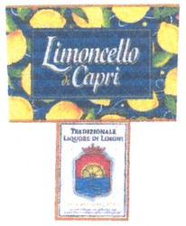 Свідоцтво торговельну марку № 86257 (заявка m200606641): limoncello di capri; tradizionale liquore di limoni