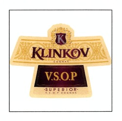 Заявка на торговельну марку № m201823440: klinkov; vsop; superior v.s.o.p cognac; к