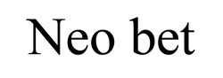 Заявка на торговельну марку № m202519157: neo bet