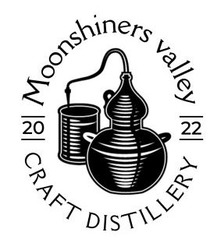 Заявка на торговельну марку № m202602883: 2022; craft distillery; moonshiners valley