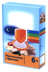 Свідоцтво торговельну марку № 262725 (заявка m201712625): каша молочна; мультизлакова з фруктами; 6+