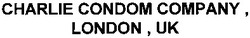 Заявка на торговельну марку № m201300684: charlie condom company, london, uk