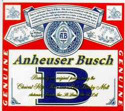 Свідоцтво торговельну марку № 16619 (заявка 96102343): ab; anheuser busch