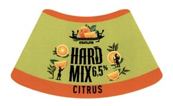 Заявка на торговельну марку № m202118822: hard mix; citrus; obolon; 6,5%