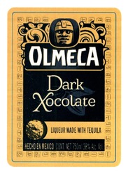 Свідоцтво торговельну марку № 186365 (заявка m201313103): olmeca; dark xocolate; olmeca; liqueur made with tequila; hecho en mexico