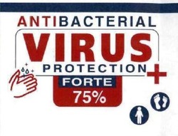 Заявка на торговельну марку № m202015045: antibacterial; virus protection; forte 75%; +