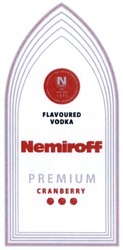 Свідоцтво торговельну марку № 255586 (заявка m201610745): 1872; flavoured; vodka; nemiroff; premium cranberry