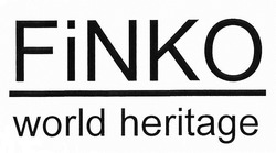 Заявка на торговельну марку № m201907038: finko world heritage