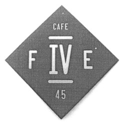 Заявка на торговельну марку № m201612356: cafe five 45