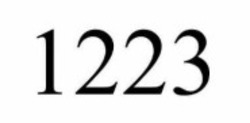 Заявка на торговельну марку № m202602255: 1223
