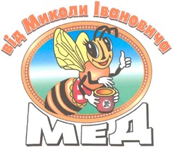 Свідоцтво торговельну марку № 82958 (заявка m200513879): від миколи івановича; мед