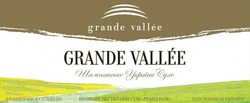 Заявка на торговельну марку № m201727934: grande vallee; шампанське україни сухе гранд вале; французька селекція; вироблено в україні