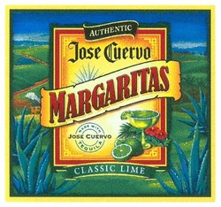 Свідоцтво торговельну марку № 149282 (заявка m201011202): authentic jose cuervo margaritas classic lime; made with tequila
