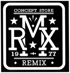 Свідоцтво торговельну марку № 215744 (заявка m201505486): concept store; rmx; 19 77; 1977; remix