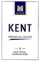 Свідоцтво торговельну марку № 41913 (заявка 2003010140): usa blend; kent; 8; light taste; charcoal filter