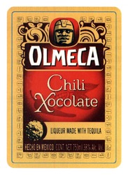 Свідоцтво торговельну марку № 186981 (заявка m201313104): olmeca; liqueur made with tequila; chili xocolate; hecho en mexico