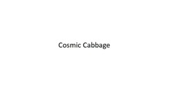 Заявка на торговельну марку № m202306217: cosmic cabbage