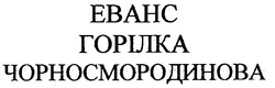 Заявка на торговельну марку № 99062214: еванс чорносмородинова