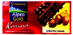 Заявка на торговельну марку № 99103704: karina; alpen gold; stollwerck
