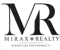 Свідоцтво торговельну марку № 301879 (заявка m201917290): mirax realty; mr; агентство нерухомості
