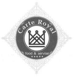 Свідоцтво торговельну марку № 238642 (заявка m201615519): carte royal; food&service