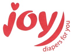 Заявка на торговельну марку № m202019312: joy; diapers for you