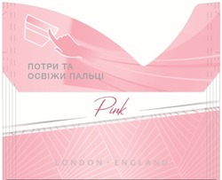 Заявка на торговельну марку № m202009820: потри та освіжи пальці; pink; london england
