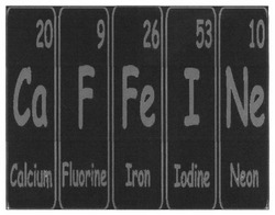 Свідоцтво торговельну марку № 232545 (заявка m201603681): calcium; fluorine; iron; iodine; neon; 20; 9; 26; 53; 10; caffeine