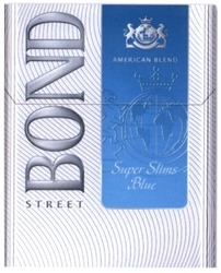 Свідоцтво торговельну марку № 180625 (заявка m201222099): bond street; american blend; super slims blue