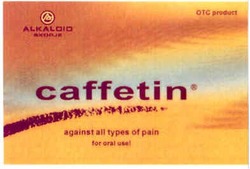 Свідоцтво торговельну марку № 138874 (заявка m201006814): отс; а; otc product; alkaloid skopje; caffetin; against all types of pain; for oral use!