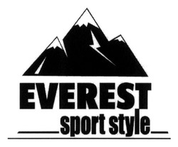 Заявка на торговельну марку № m201409177: everest; sport style