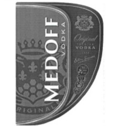 Заявка на торговельну марку № m201626627: medoff vodka; original