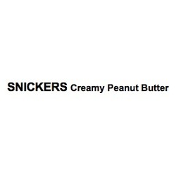 Заявка на торговельну марку № m201924368: snickers creamy peanut butter