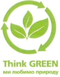 Заявка на торговельну марку № m201109557: think green; ми любимо природу