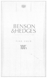 Свідоцтво торговельну марку № 159498 (заявка m201111888): benson&hedges; fine gold; 100's