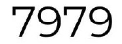 Заявка на торговельну марку № m202023287: 7979